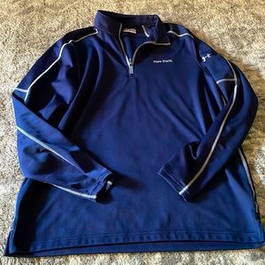 Penn State Nittany Lions Under Armour Navy Golf Loose 1/4 Zip LS Pullover (L)